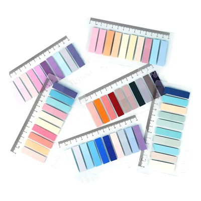 Post It - Señalador - Banderitas X10 Con Regla Color 06 dark | MercadoLibre