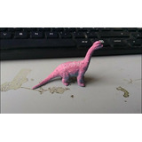 Mini Dinosaur Plastic China Pink Blue Brontosaurus 8 Cms