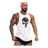 Playera Olimpica Skull Estampado Gym Hombre Camiseta 
