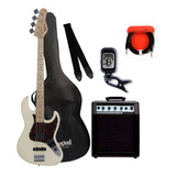 Contra Baixo Jazz Bass Tagima Tw-73 Wv Kit Amplificador +