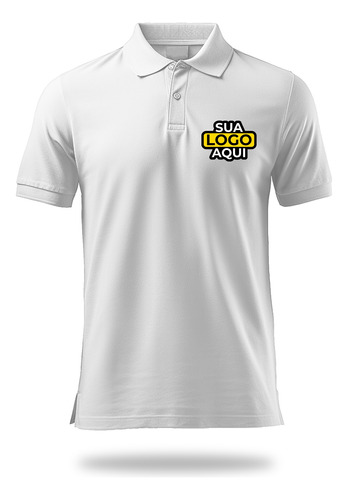 Camisa Gola Polo Piquet Personalizada Sua Logo - Kit 6 Und
