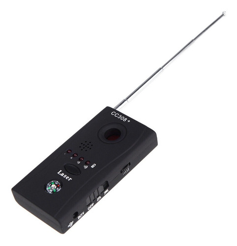 Detector Señal Camara Oculta Anti Espia Laser Microfono Color Negro