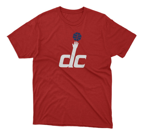 Remera Basket Nba Washington Wizards Roja Logo Dc