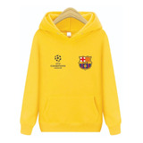 Buzo Hoodie Con Capota Estampado Barcelona