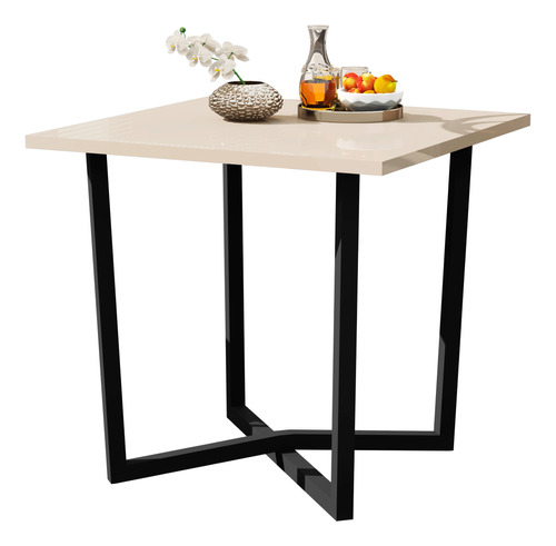 Mesa De Jantar 80x80 4 Lugares Valence Industrial Oferta