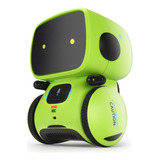 Robot Inteligente Con Sensor Comando Voz Juguete Niños Niñas Color Verde