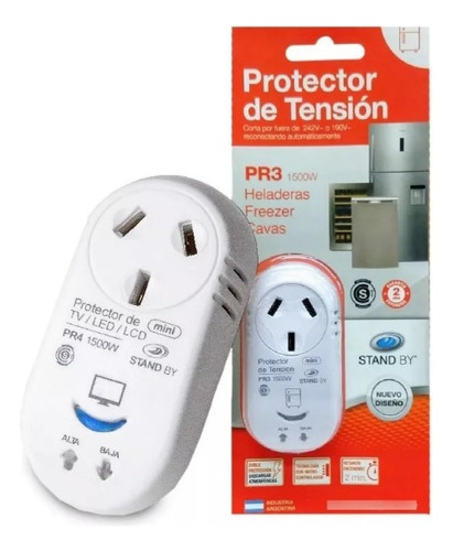 Protector De Tensión Heladeras Freezer Electrodomésticos Pr3