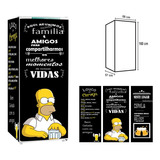 Adesivo Para Geladeira - Modelo Os Simpsons