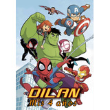 20 Libros P/pintar Super Heroes Marvel Personalizados 10x15