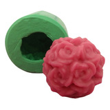 Forma Molde Silicone Sabonete - Provence Esfera De Rosas Peq