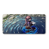 Mousepad Xxl 80x30cm Cod.557 Anime Mona Genshin Impact