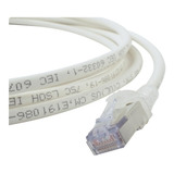 Patch Cord Cat6a S/ftp Blindado Branco 3m Siemon 5 Peças