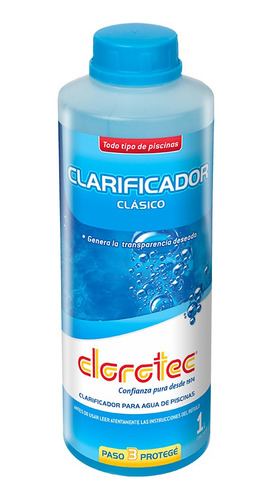 Clarificador Clásico Para Piletas Agua Turbia Clorotec 1lt