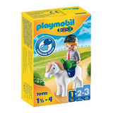 Playmobil 70410 Niño Con Pony Linea 123 Juguete Nene C