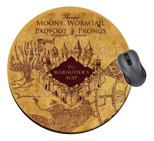 Harry Potter Mapa Merodeador Mousepad Antideslizante 