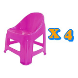 Sillón/silla Infantil Plástica Reforzada X4