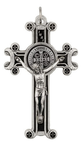 Rose Scapular Manly Crusader Cross Con Medalla De San Benito