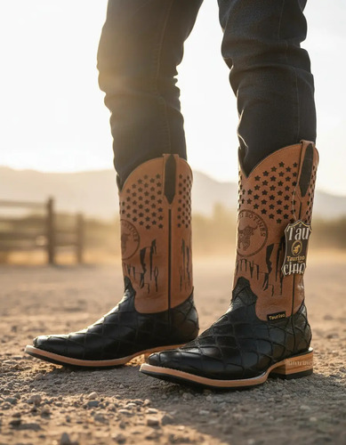 Bota Vaquera Horma Bulldog Clon Pescado Piraruco