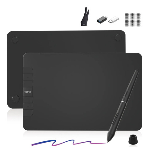 Tableta Gráfica Pluma Veikk Vk640 Tableta Digitalizadora | Meses sin interés