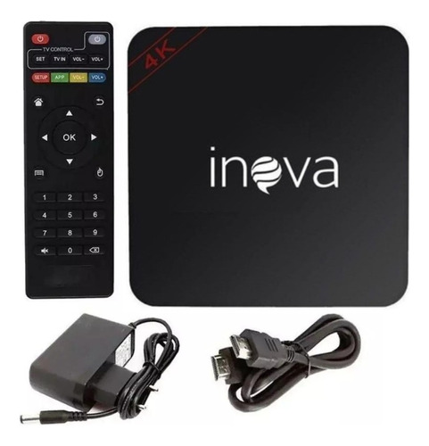Inova Tv Box 4k Dig-7021 4k 32gb Preto Com 2gb De Ram