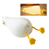 Luminaria Noturna Pato Led Mesa Apoio Celular Decorativo Usb Cor Da Cúpula Amarelo Cor Da Estrutura Branco 110v/220v