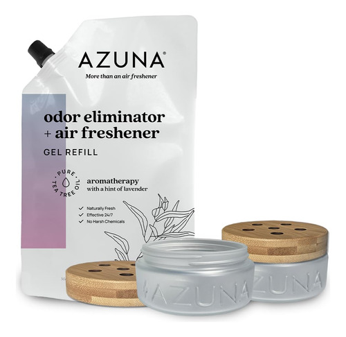 Azuna Ambientador Y Gel Eliminador De Olores, Kit De 2 Habit