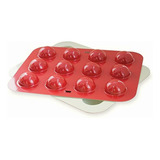 Nordicware 43622 Molde Para Pops, Aluminio, Rojo, 12 Cav