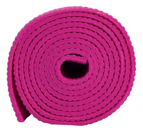 Tapete Yoga Rosa Pvc Alça Transporte Flexível Antiderrapante