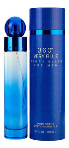 Perfume Para Caballero Perry Ellis 360° Very Blue 100 Ml