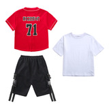 Camiseta Tipo Cárdigan Para Niños, Camisa De Béisbol, Pantal