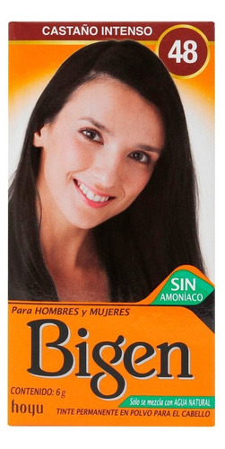 Bigen Para Cabello Y Cejas Castaño Intenso 48