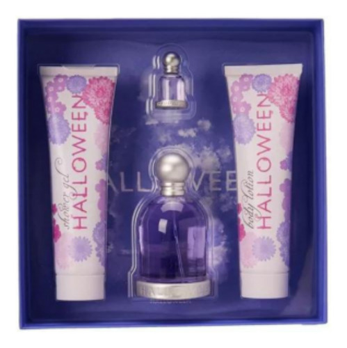 Halloween Mujer Edt 100ml+4.5ml+150ml+150ml  Silk Perfumes