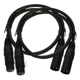 Cable De Micrófono Mics Xlr, 2 Unidades