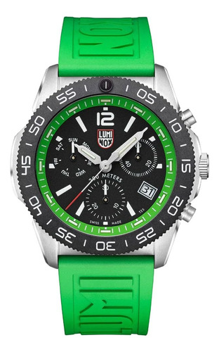 Luminox Reloj Ronda Z60 Para Hombre Con Esfera Negra Y Banda