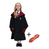 Capa Para Disfraz De Harry Potter Y Corbata Para Niños Y Adu