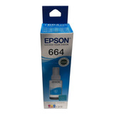 Botella Tinta Epson T664 Cian 644 T664220 C13t66422a Origina