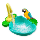 Leverayo Parrot Bird Bath, Bañera Automática, Grifo Para