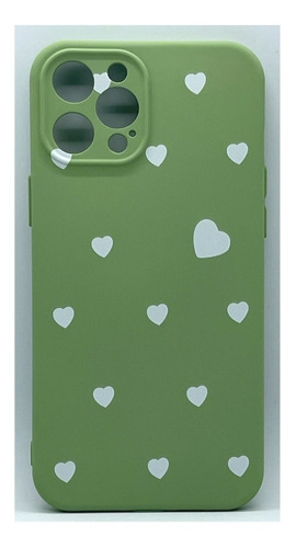 Funda Silicona Corazones Pastel Para iPhone 12 13 Pro Max