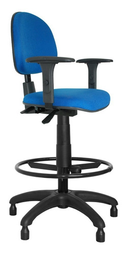 Cadeira Caixa Nr-17 Alta Executiva C/ Braço Azul