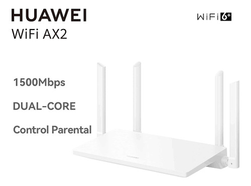 Huawei Wifi Ax2 Smart Router, Wi-fi 6+, 1500 Mbps, 2.4ghz & 
