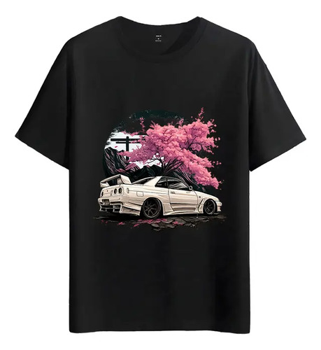 Tshirt Muscle Freaks Coche Sakura Estilo Jdm R34 Skyline