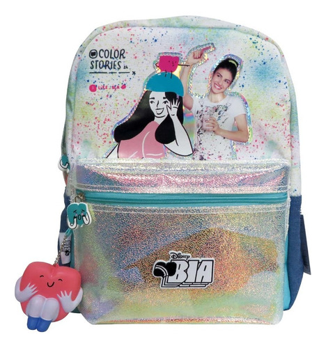 Mochila Bia Disney Fun Con Squishy Rosa Color Unico