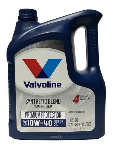 Aceite Valvoline Premium Protection 10w40 4l - Semisintetico