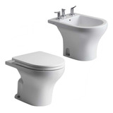 Combo De Sanitarios Veneto Inodoro Y Bidet 3 Agujeros