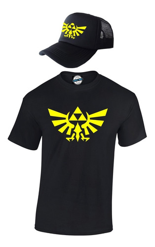 Camiseta Y Gorra The Legend Of Zelda  Hombre 100%algodon