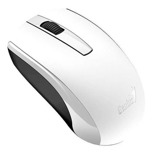 Mouse Inalámbrico Recargable Genius  Eco-8100 Blanco