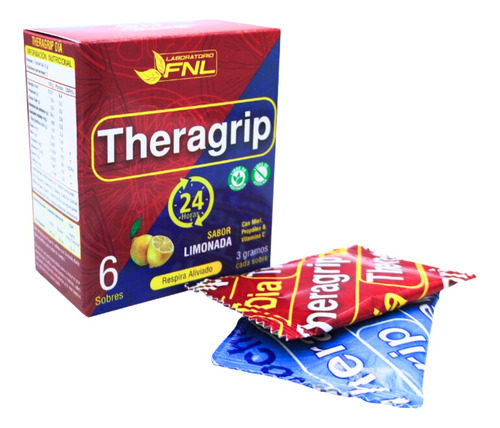 Theragrip Dia Y Noche Antigripal 6 Un. Miel Propoleo Vit C