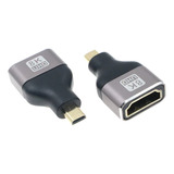 Adaptador Extensor Copla Codo Hdmi 8k Hembra Macho Micro Min