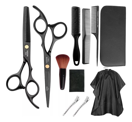 Kit Tijeras Cortar Cabello, Profesionales Barbero 11 Pieces