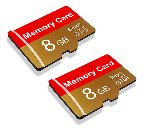 Tarjeta De Memoria Micro Sd U3 V10 80 Mb/s, Oro Rojo, 8 Gb,